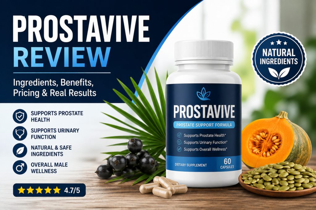 Current image: Prostavive prostate health supplement bottle
